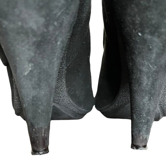 COACH Astrid Black Soft Suede High Heel Ankle Bootie Women’s Size 9‎ - Picture 6 of 12
